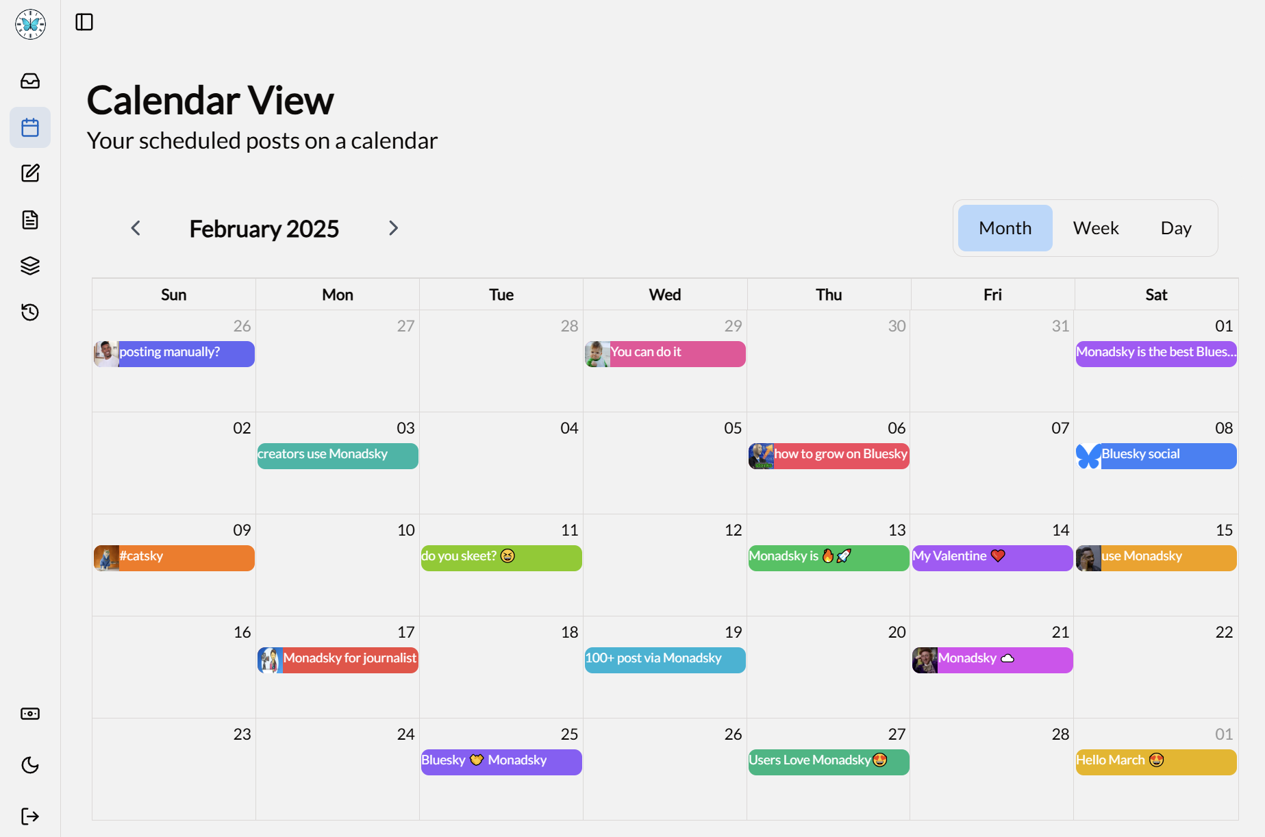 Visual demo for Stay Organized with an Interactive Calendar